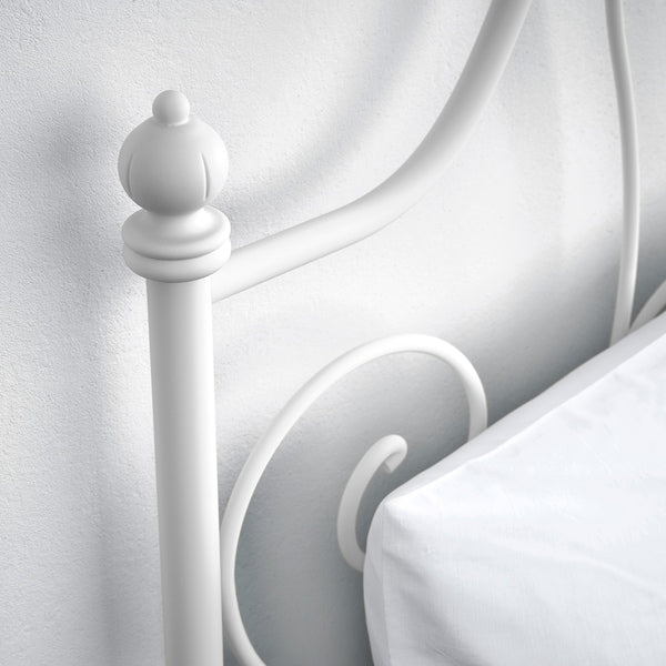 LEIRVIK - Bed frame, white,140x200 cm