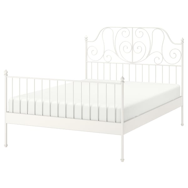 LEIRVIK - Bed frame, white,160x200 cm