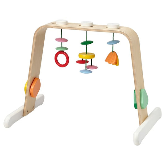 LEKA - Baby gym, birch plywood/multicolour