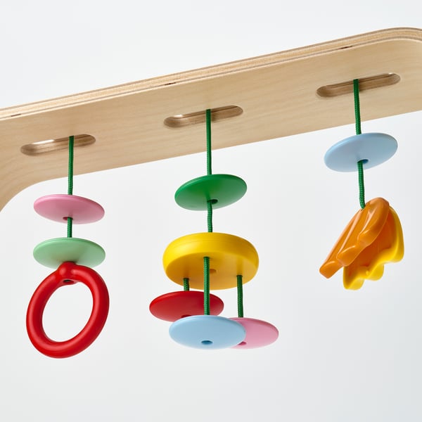 LEKA - LEKA Baby gym, birch plywood/multicolour