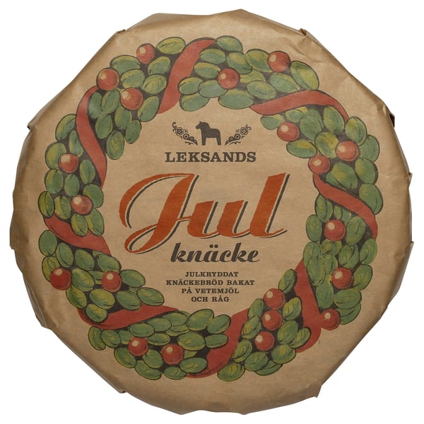 LEKSANDS KNÄCKEBRÖD rye crispbread, round, christmas