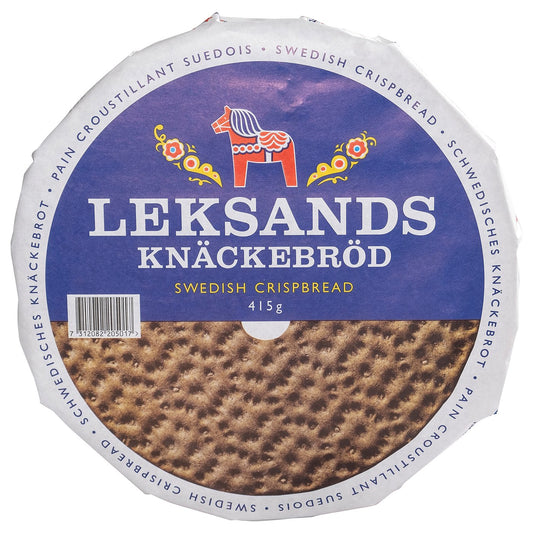 LEKSANDS KNÄCKEBRÖD rye crispbread, round, 415 g