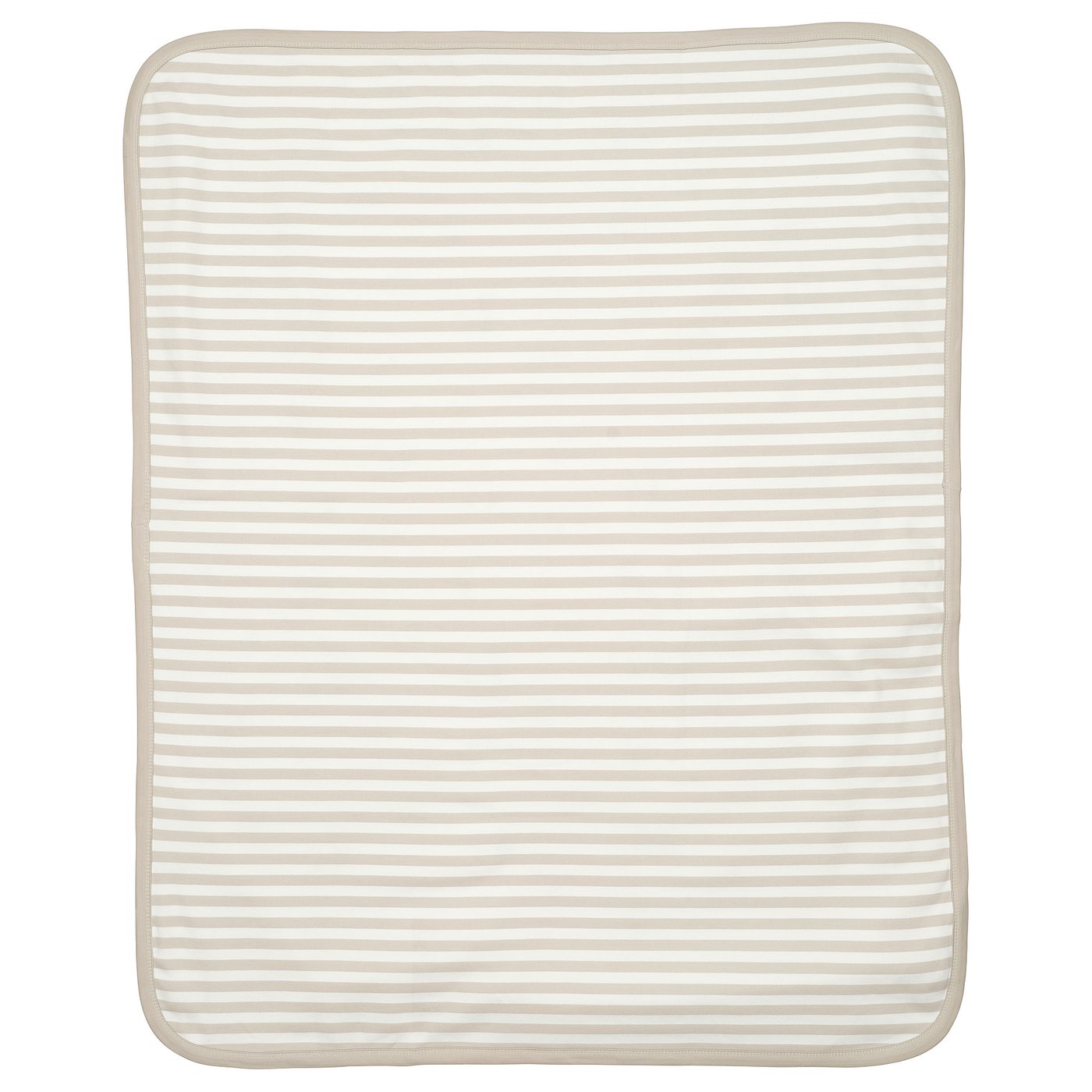 LEN blanket, white beige/bunny pattern stripe pattern, 80x100 cm