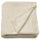 LEN blanket, white/knitted, 70x90 cm