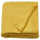 LEN blanket, yellow/knitted, 70x90 cm