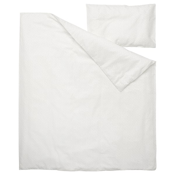 LEN - LEN Duvet cover 1 pillowcase for cot, 110x125/35x55 cm