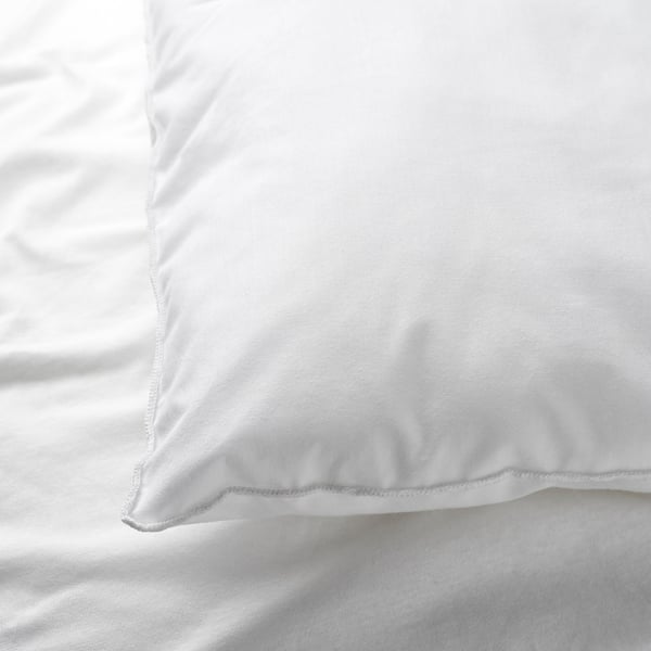 LEN pillowcase for cot, white, 55x35 cm, 2 pack