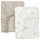 LEN fitted sheet for cot, white beige/dot pattern bunny pattern, 60x120 cm, 2 pack