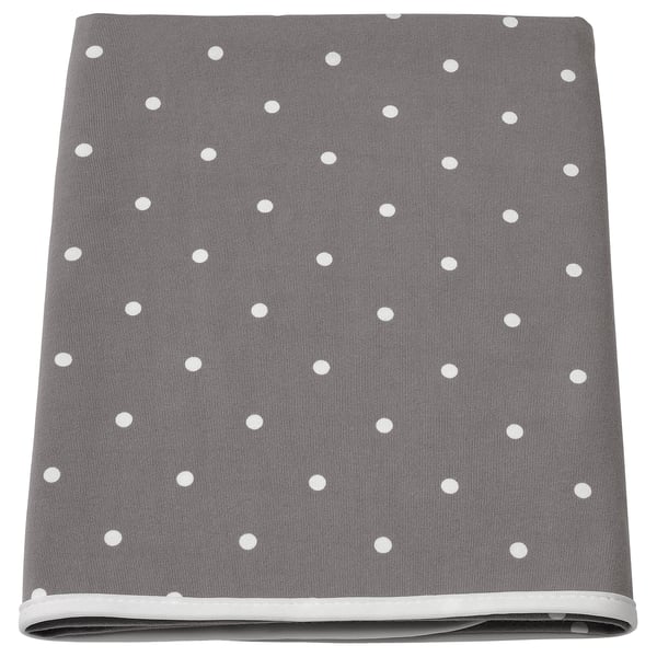 LEN babycare mat, dotted/grey, 90x70 cm