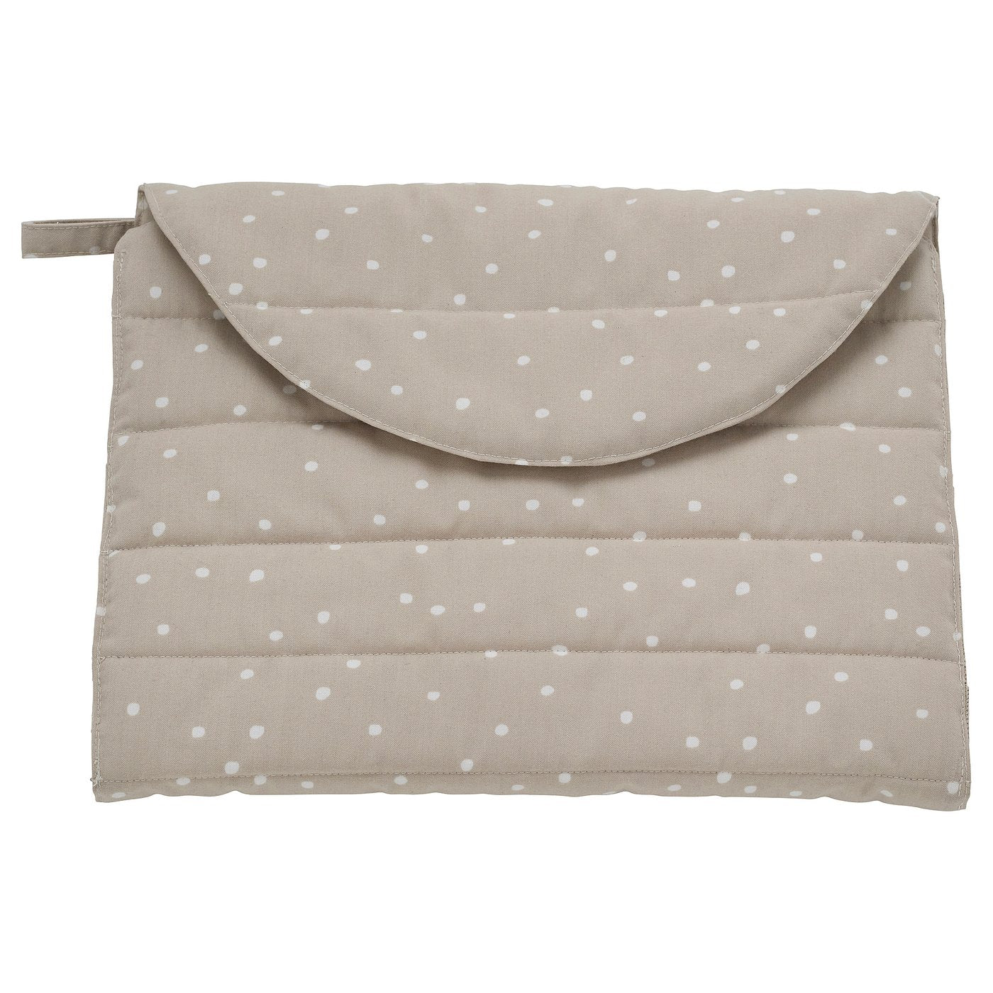 LEN babycare mat, beige/dot pattern foldable, 70x35 cm