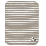 LEN babycare mat, white beige/stripe pattern, 90x70 cm