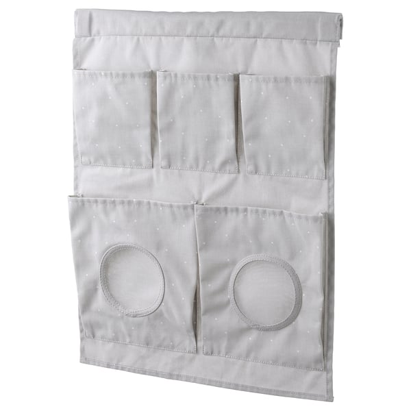 LEN hanging storage, dotted/light grey, 45x64 cm