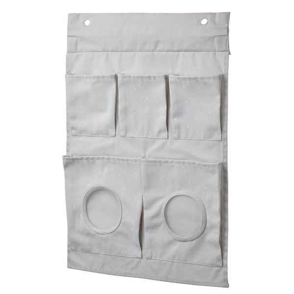LEN hanging storage, dotted/light grey, 45x64 cm