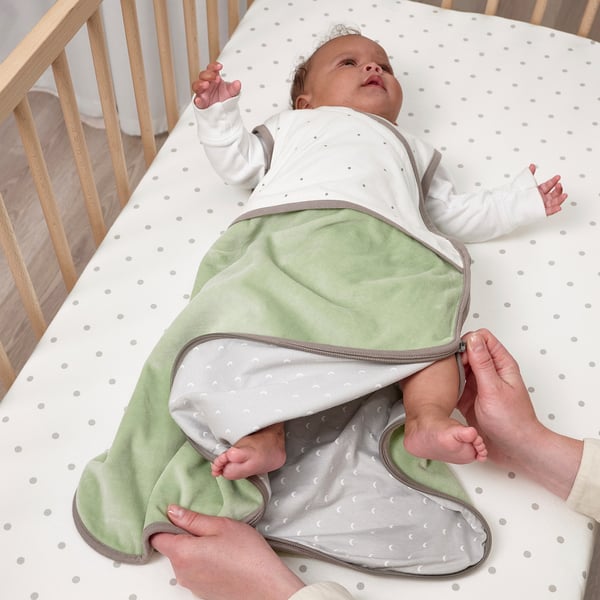 LEN sleep bag, green, 0-6 months