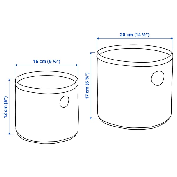 LEN box set of 2, green/light grey