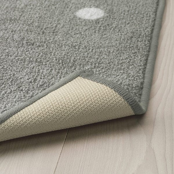 Ikea LEN - Rug, dotted/grey, 133x160 cm
