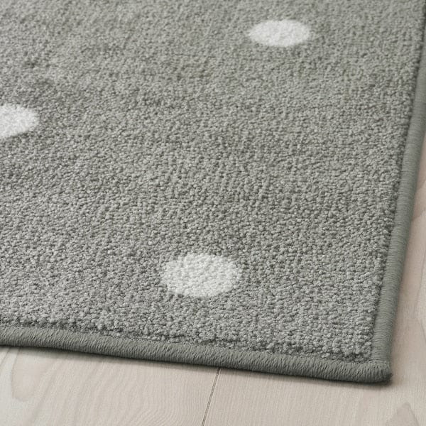 Ikea LEN - Rug, dotted/grey, 133x160 cm