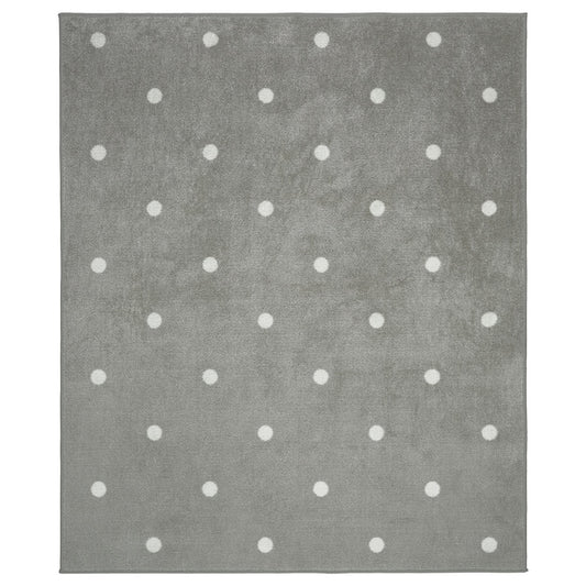 LEN - Rug, dotted/grey, 133x160 cm