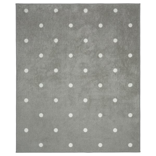 LEN - Rug, dotted/grey, 133x160 cm
