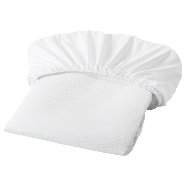 LENAST mattress protector, white, 60x120 cm