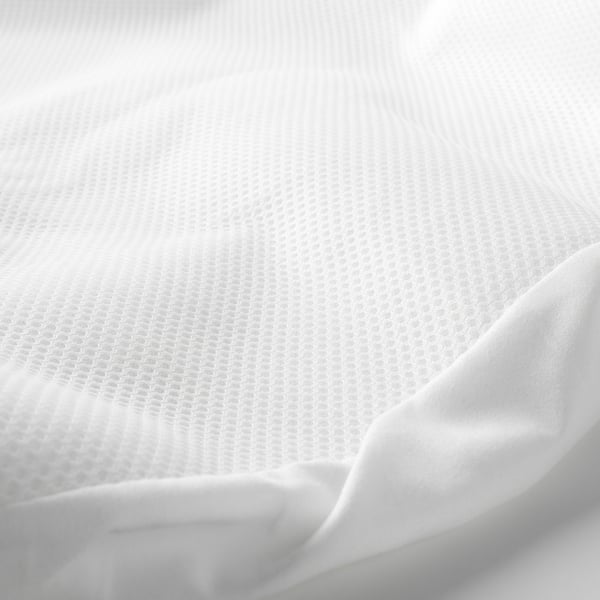 LENAST mattress protector, white, 60x120 cm