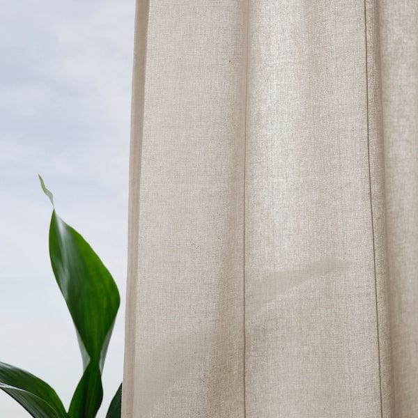 Ikea LENDA - Curtain with bracelet, 2 sheets, off-white, , 140x300 cm