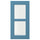 LERHYTTAN glass door, blue, 30x60 cm