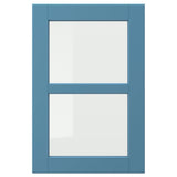 LERHYTTAN glass door, blue, 40x60 cm