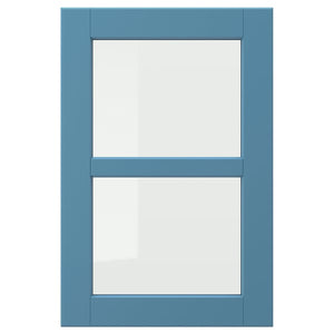 LERHYTTAN glass door, blue, 40x60 cm