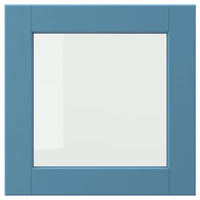 LERHYTTAN glass door, blue, 40x40 cm