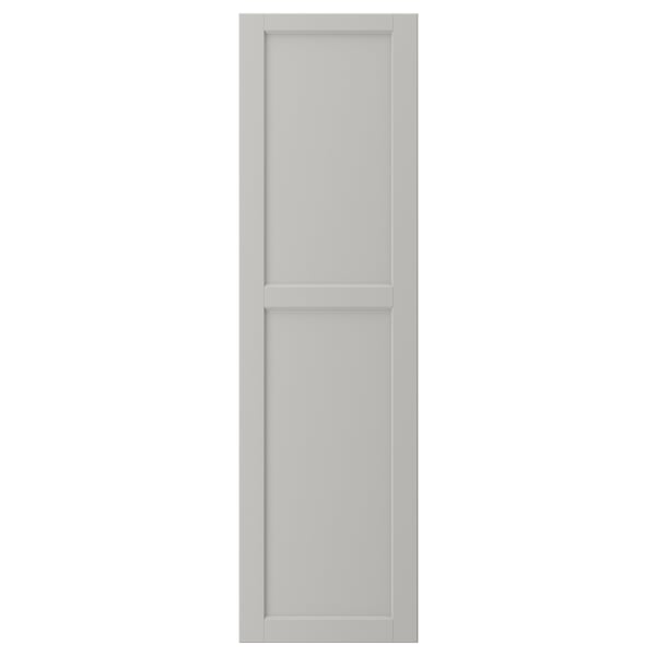 LERHYTTAN - Door, light grey, 40x140 cm
