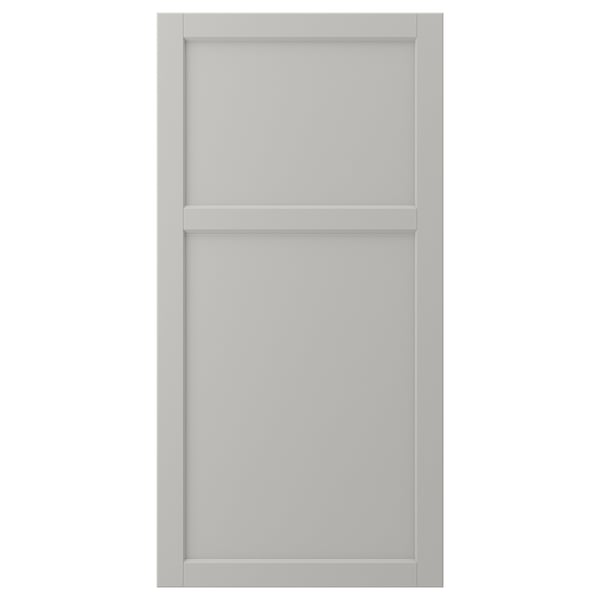 LERHYTTAN - Door, light grey, 60x120 cm