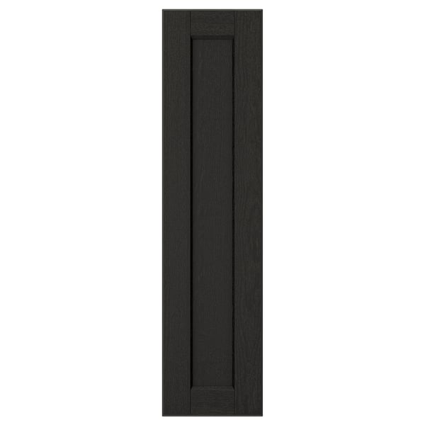LERHYTTAN door, black stained, 20x80 cm