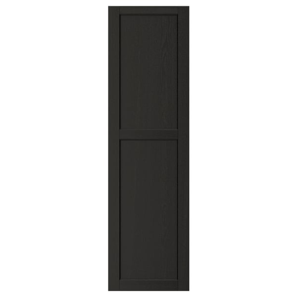 LERHYTTAN - Door, black stained, 40x140 cm