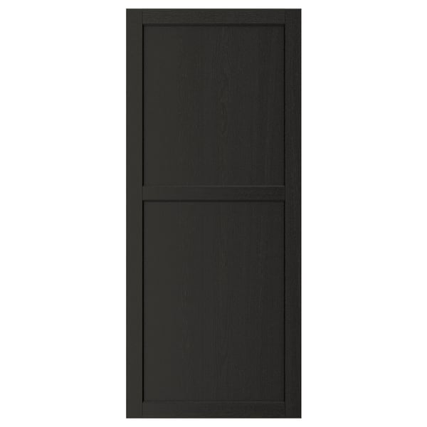 LERHYTTAN - Door, black stained, 60x140 cm