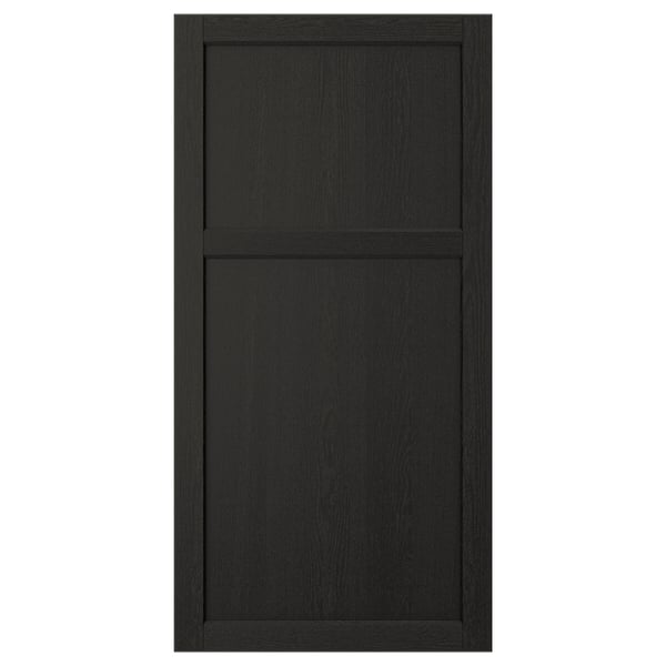 LERHYTTAN - LERHYTTAN Door, black stained, 60x120 cm