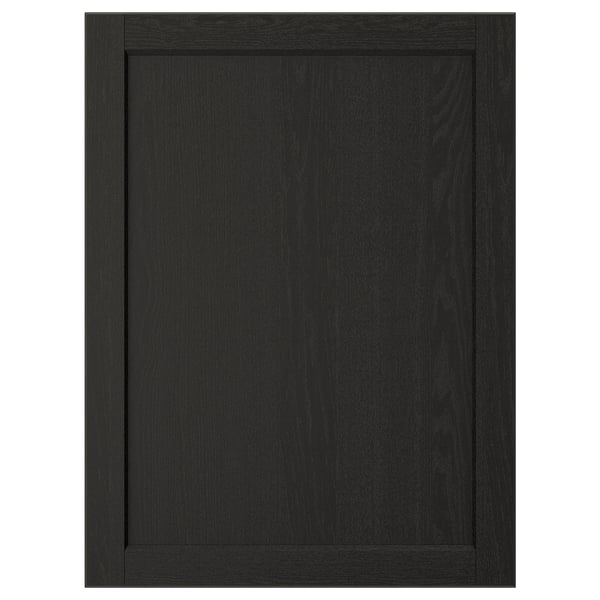 LERHYTTAN door, black stained, 60x80 cm