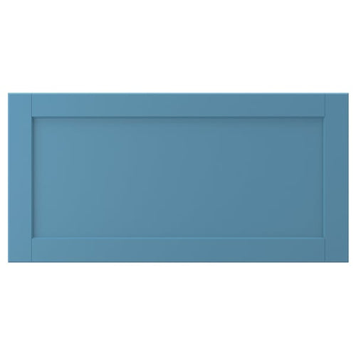 LERHYTTAN drawer front, blue, 80x40 cm