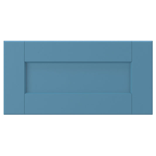 LERHYTTAN drawer front, blue, 40x20 cm