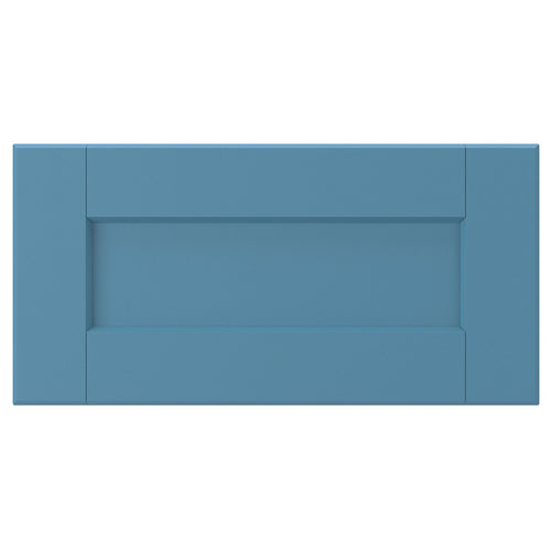 LERHYTTAN drawer front, blue, 40x20 cm