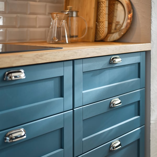 LERHYTTAN drawer front, blue, 80x20 cm