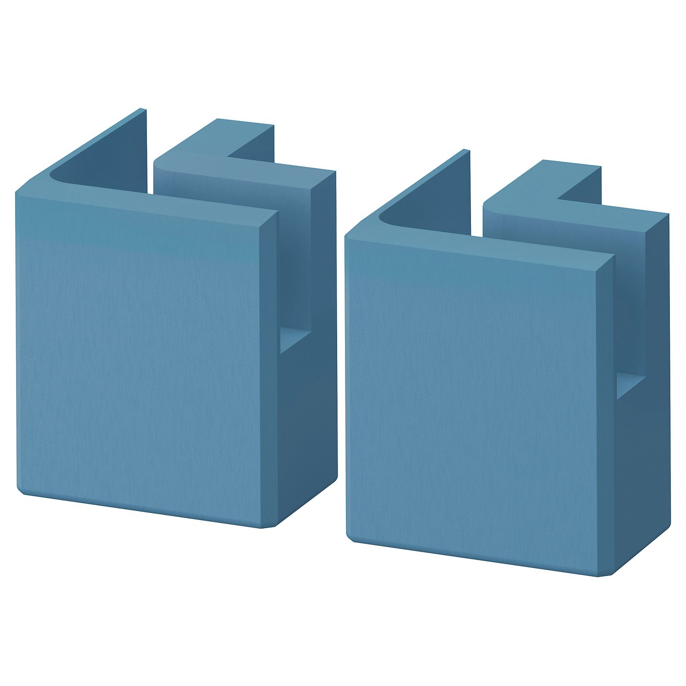 LERHYTTAN corner leg for decorative plinth, blue, 8 cm