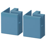 LERHYTTAN corner leg for decorative plinth, blue, 8 cm, 2 pack
