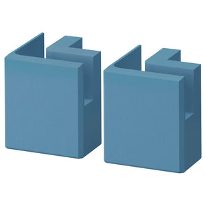 LERHYTTAN corner leg for decorative plinth, blue, 8 cm, 2 pack