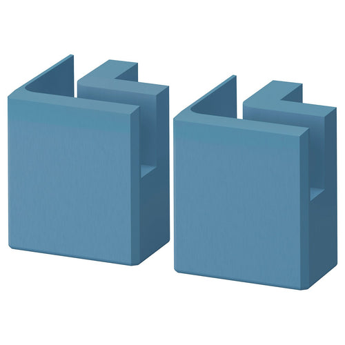 LERHYTTAN corner leg for decorative plinth, blue, 8 cm, 2 pack