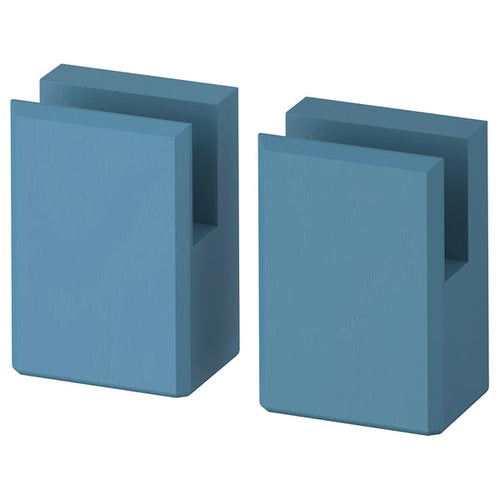 LERHYTTAN leg for decorative plinth, blue, 8 cm