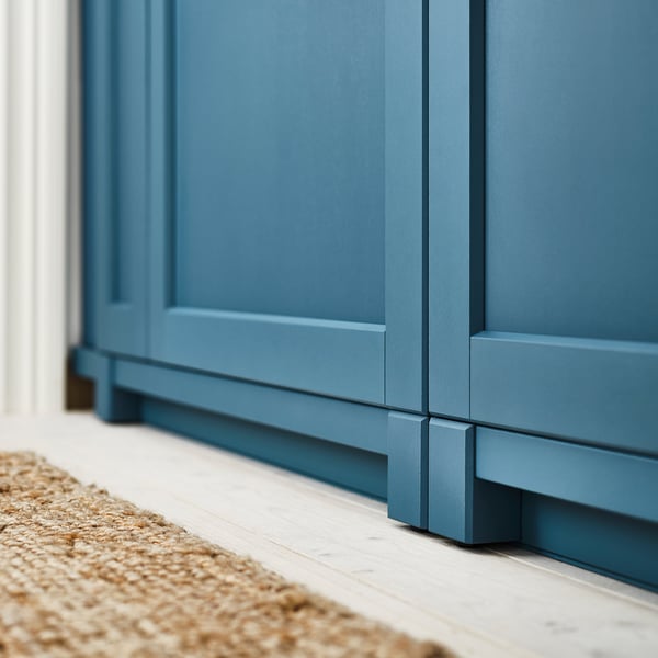 LERHYTTAN leg for decorative plinth, blue, 8 cm