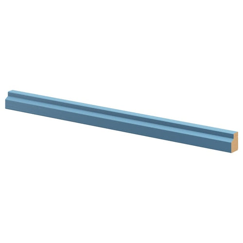 LERHYTTAN deco strip, contoured edge, blue, 221 cm
