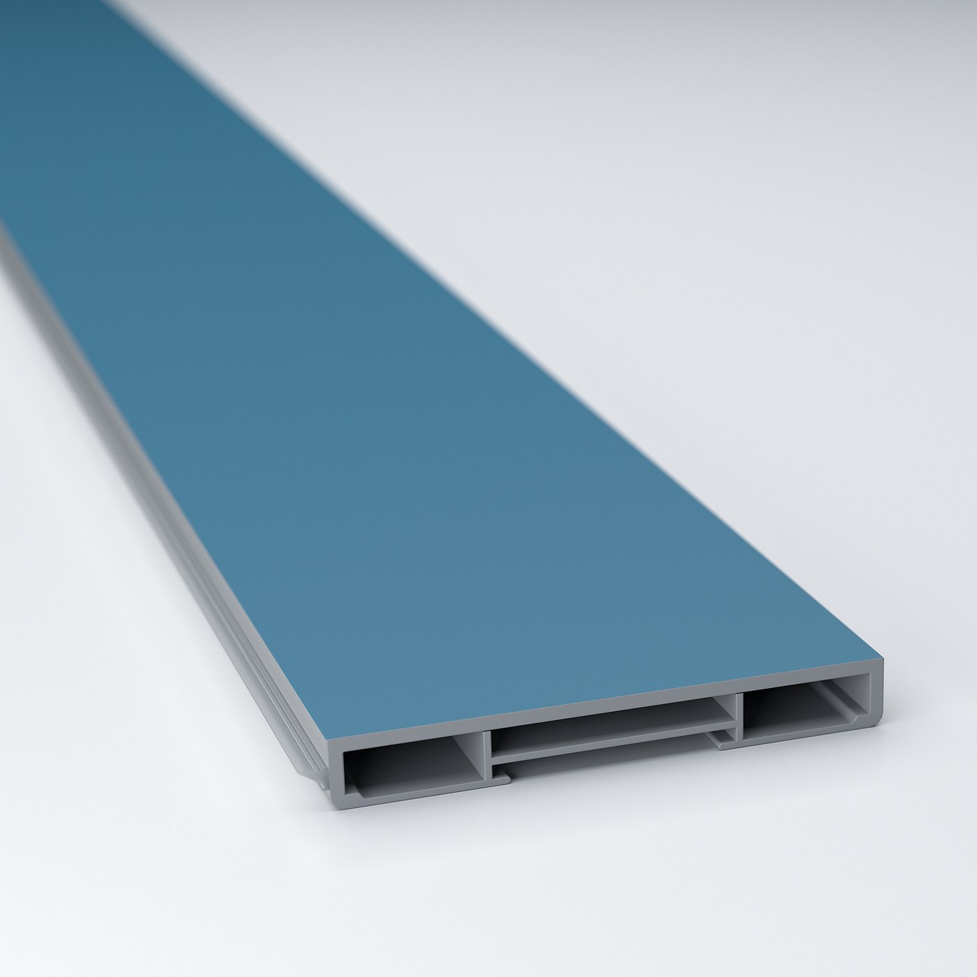 LERHYTTAN decorative plinth, blue, 220 cm