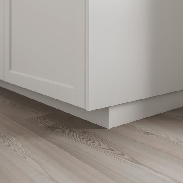 LERHYTTAN plinth, light grey, 220x8 cm